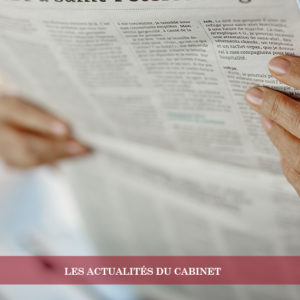 Le Cabinet DU PARC MONNET dans le magazine Traces Ecrites News